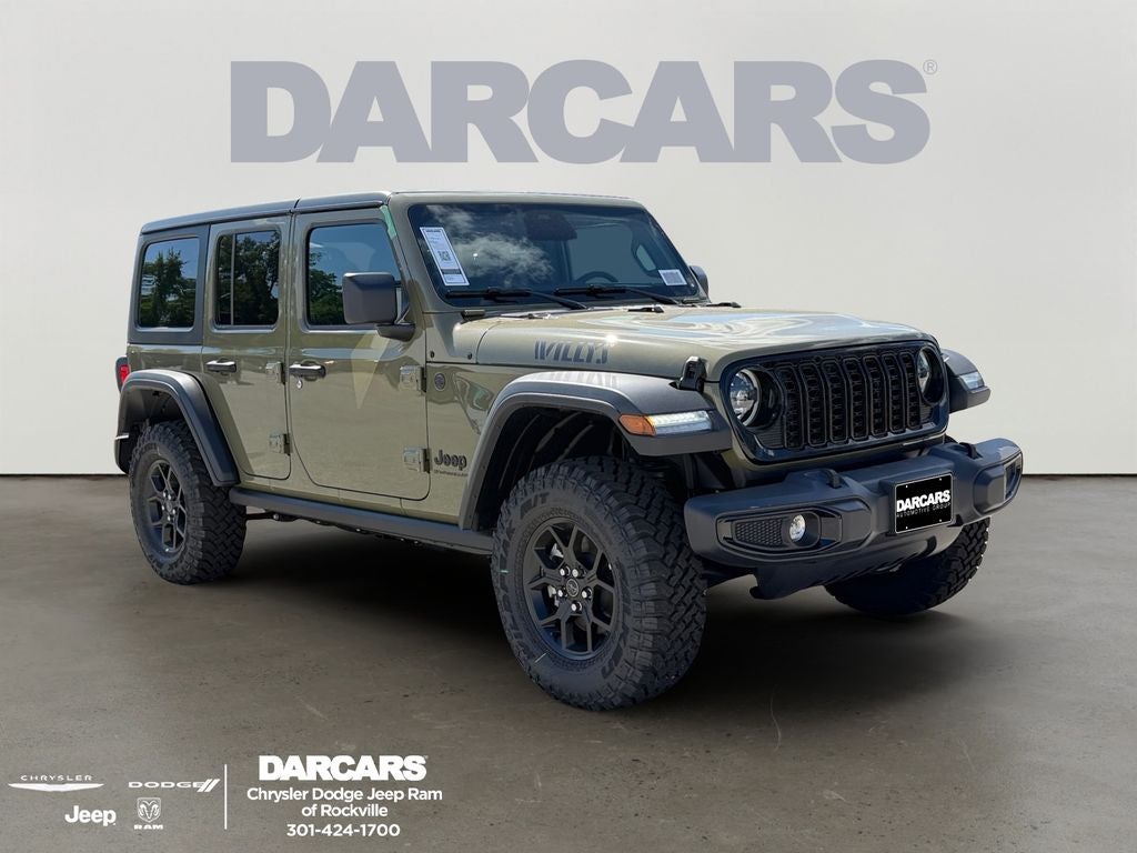 2026 Jeep Wrangler Willys in 41 Exterior Paint — front three-quarter view