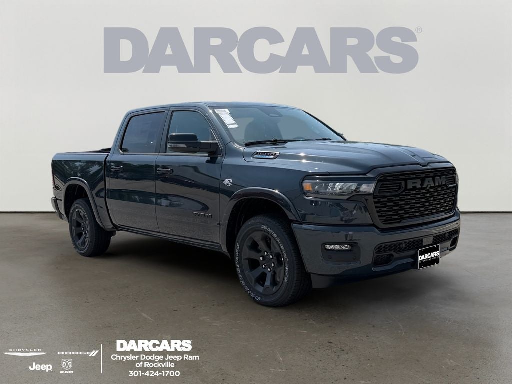2026 RAM 1500 Big Horn/Lone Star in Forged Blue Metallic Exterior Paint — front three-quarter view