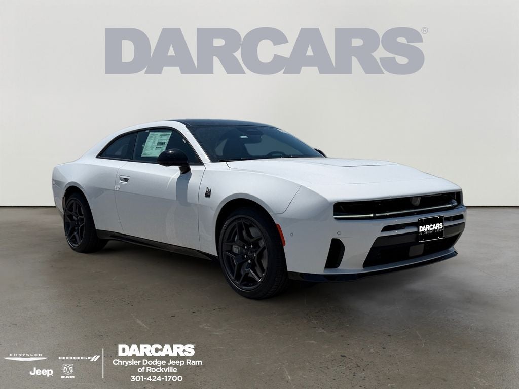 2026 Dodge Charger Scat Pack Plus in White Knuckle Exterior Paint — front three-quarter view