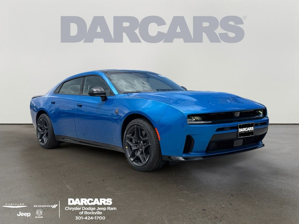 2026 Dodge Charger Scat Pack in Bludicrous Exterior Paint — front three-quarter view