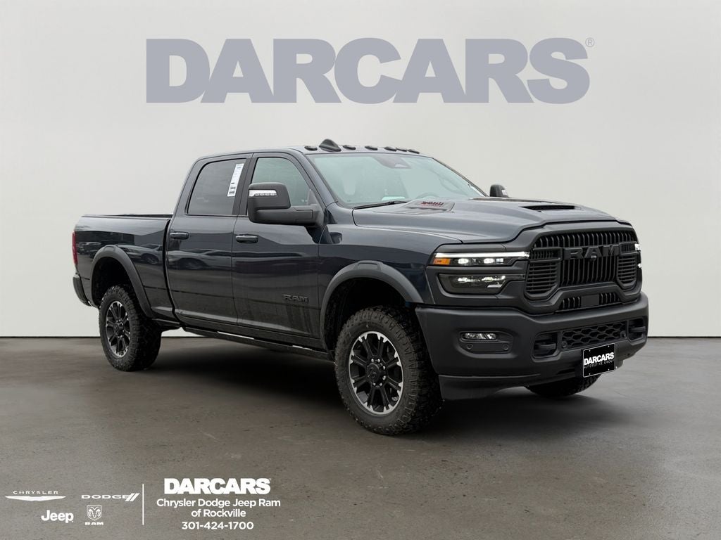 2026 RAM 2500 Rebel in Forged Blue Metallic Exterior Paint — front three-quarter view