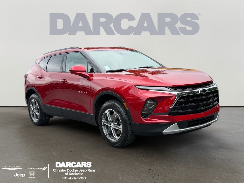 2024 Chevrolet Blazer LT in Radiant Red Tintcoat — front three-quarter view