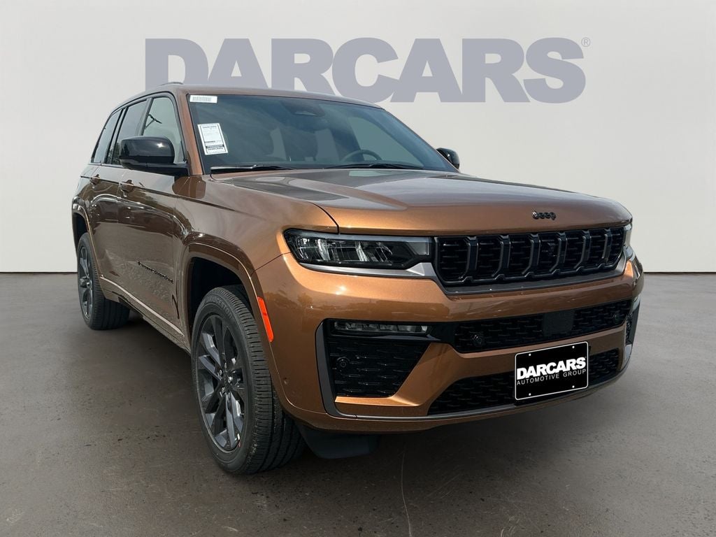2026 Jeep Grand Cherokee Limited Reserve in Copper Shino Metallic Clear-Coat Exterior Paint — front three-quarter view