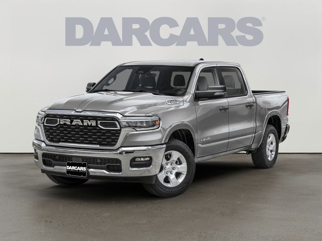 2026 RAM 1500 Big Horn/Lone Star in Silver Zynith Exterior Paint — front three-quarter view