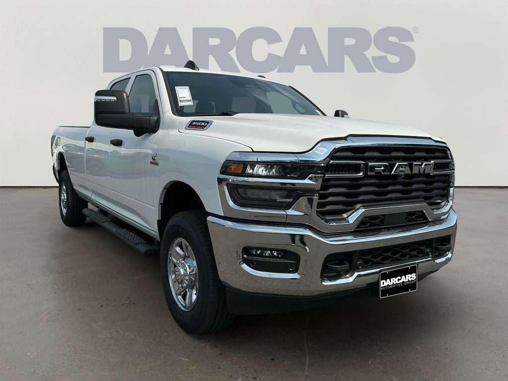 2026 RAM 3500 Tradesman in Bright White Clear-Coat Exterior Paint — front three-quarter view